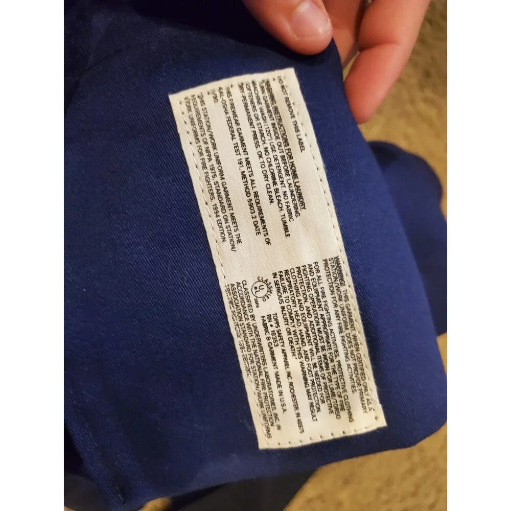 NWT Topps FireWear Safety Apparel Flame Resistant FR Pants Navy Modacrylic 40